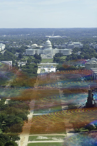 Illustration for article titled What the World Would Look Like If You Could Actually See Wi-Fi Signals